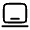 Laptop Minimalistic Icon from Solar Linear Set