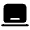 Laptop Minimalistic Icon from Solar Bold Set