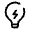 Lightbulb Bolt Icon from Solar Broken Set