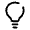 Lightbulb Minimalistic Icon from Solar Broken Set