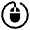 Mouse Circle Icon from Solar Bold Set