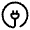 Plug Circle Icon from Solar Linear Set