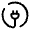 Plug Circle Icon from Solar Broken Set