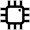 Chip Computer Icon from Atlas Line Set