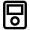 Music Player Icon from Atlas Line Set