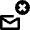 Email Cross Remove Icon from Nova Line Set