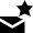 Email Favorite Star Icon from Nova Solid Set