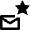 Email Favorite Star Icon from Nova Line Set
