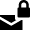 Email Lock Icon from Nova Solid Set