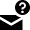 Email Question Icon from Nova Solid Set