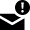 Email Warning Icon from Nova Solid Set