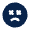 Unhappy Dizzy Fill Icon from Mingcute Fill Set
