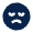 Unhappy Fill Icon from Mingcute Fill Set
