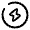 Bolt Circle Icon from Solar Broken Set