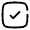 Check Square Icon from Solar Broken Set