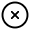 Close Circle Icon from Solar Linear Set
