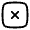 Close Square Icon from Solar Linear Set