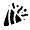 Confetti Minimalistic Icon from Solar Bold Set