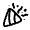 Confetti Minimalistic Icon from Solar Linear Set