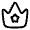 Crown Star Icon from Solar Linear Set