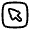 Cursor Square Icon from Solar Linear Set