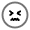 Confounded Circle Icon from Solar Line Duotone Set