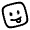 Emoji Funny Square Icon from Solar Linear Set