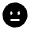 Expressionless Circle Icon from Solar Bold Set