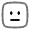Expressionless Square Icon from Solar Line Duotone Set