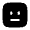 Expressionless Square Icon from Solar Bold Set
