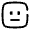 Expressionless Square Icon from Solar Broken Set