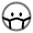 Facemask Circle Icon from Solar Line Duotone Set