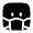 Facemask Square Icon from Solar Bold Set