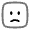 Sad Square Icon from Solar Line Duotone Set