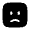 Sad Square Icon from Solar Bold Set