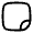 Sticker Square Icon from Solar Linear Set