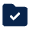 Folder Check Fill Icon from Mingcute Fill Set