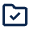 Folder Check Line Icon from Mingcute Line Set