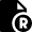 File Copyright R Icon from Nova Solid Set
