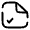 File Check Icon from Solar Broken Set