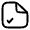 File Check Icon from Solar Linear Set