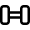 Fitness Dumbel Icon from Nova Line Set