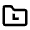 Folder Clock Icon from Nova Line Set