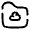 Folder Cloud Icon from Solar Broken Set