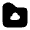 Folder Cloud Icon from Solar Bold Set
