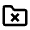 Folder Cross Remove Icon from Nova Line Set