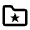 Folder Favorite Star Icon from Nova Line Set