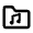 Folder Music Icon from Nova Line Set