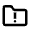 Folder Warning Icon from Nova Line Set