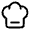 Chef Hat Minimalistic Icon from Solar Linear Set